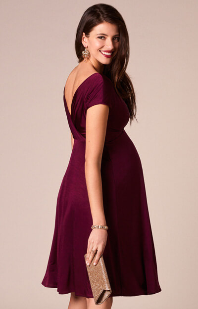 Alessandra Maternity Dress Short Berry - Maternity Wedding Dresses ...