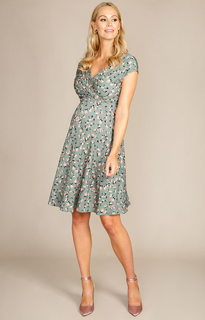 Alessandra Dress Ditsy Floral Olive by Tiffany Rose