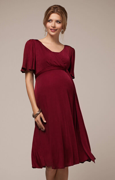 Alicia Nursing Dress Berry by Tiffany Rose