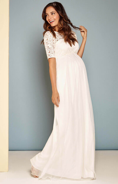 Alaska Maternity Silk Chiffon Wedding Gown by Tiffany Rose