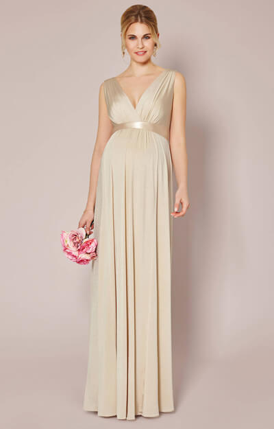 Anastasia Maternity Gown (Gold Dust) - Maternity Wedding Dresses ...