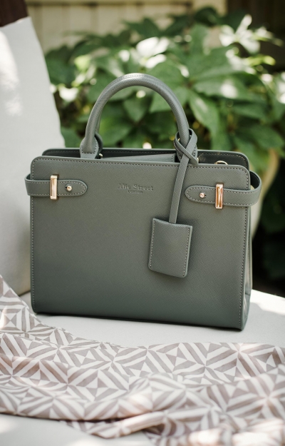 Derby Occasion Handbag (Slate Green) by Tiffany Rose