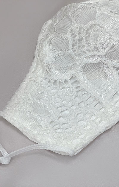 Lucia Bridal Face Mask & Bag (Ivory White) - Maternity Wedding Dresses ...