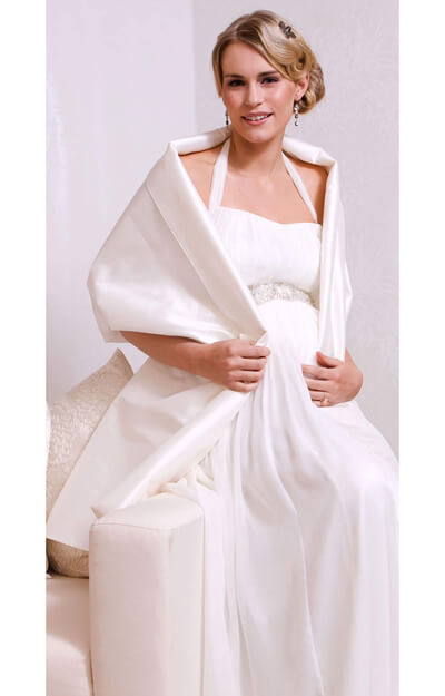 Silk Maternity Bridal Wrap by Tiffany Rose