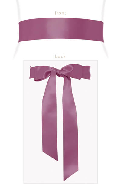 Smooth Ribbon Sash Berry by Tiffany Rose