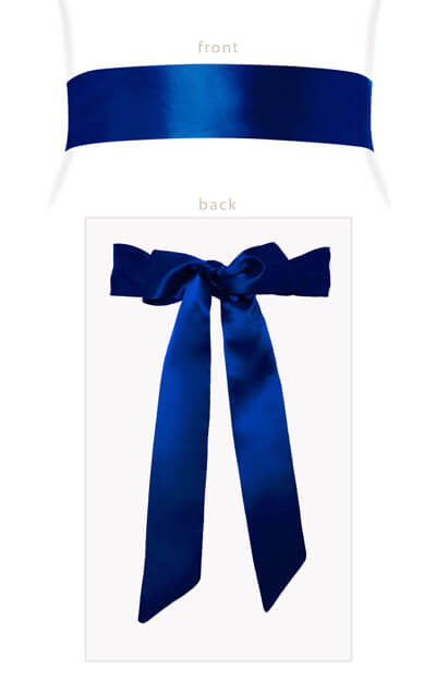 Ceinture en ruban Eclipse Blue by Tiffany Rose