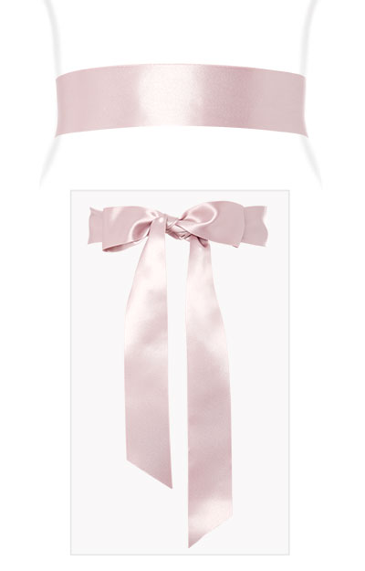 Smooth Ribbon Sash Lotus Pink by Tiffany Rose