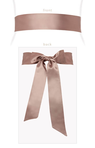 Smooth Satin Sash Antique Blush by Tiffany Rose