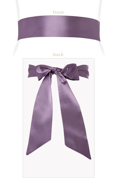 Smooth Satin Sash Grape by Tiffany Rose