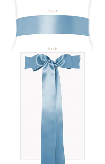 Smooth Satin Sash Powder Blue by Tiffany Rose