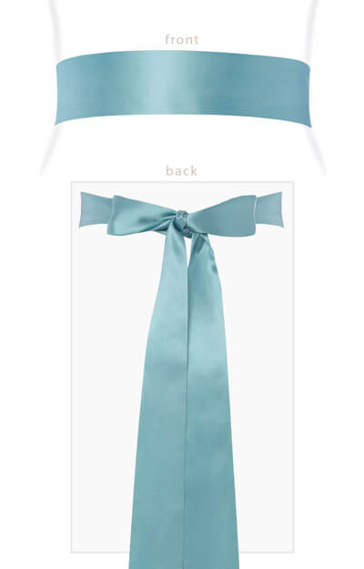 Smooth Satin Sash Long (Peppermint) by Tiffany Rose