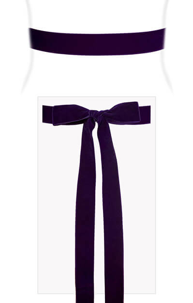 Ruban en Velours Violette by Tiffany Rose