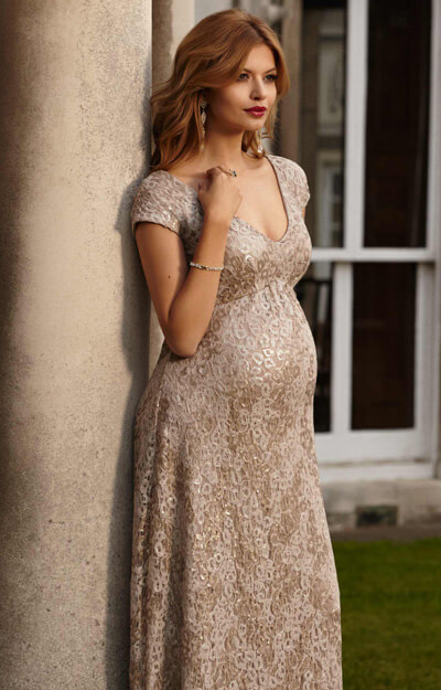 Carmen Maternity Gown Gold Rush - Maternity Wedding Dresses, Evening ...