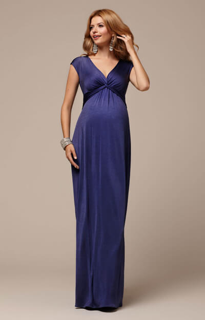 Clara Maternity Gown Long Bluebell - Maternity Wedding Dresses, Evening ...