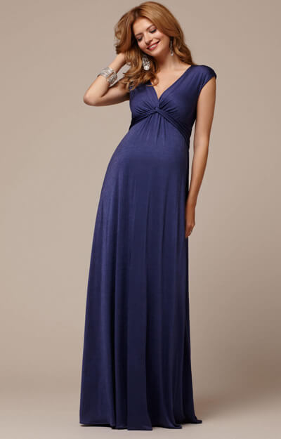 Clara Maternity Gown Long Bluebell - Maternity Wedding Dresses, Evening ...
