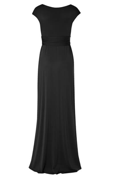 black maternity ball gown