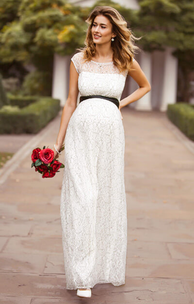 Umstandsmoden Brautkleid Lang in Mono Lace by Tiffany Rose