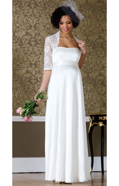 Robe de mariée femme enceinte Ella (longue) by Tiffany Rose