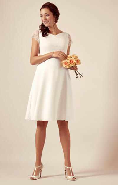 Eleanor Maternity Wedding Dress Ivory White by Tiffany Rose