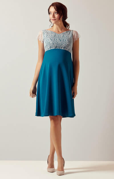 Eleanor Maternity Dress Kingfisher by Tiffany Rose