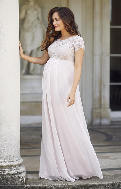 Elizabeth Maternity Gown Soft Mist Pink - Maternity Wedding Dresses ...