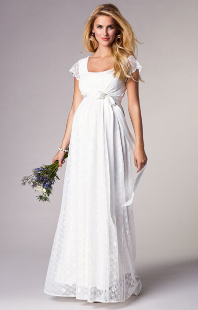 Florence Maternity Wedding Gown Long Ivory - Maternity Wedding Dresses ...