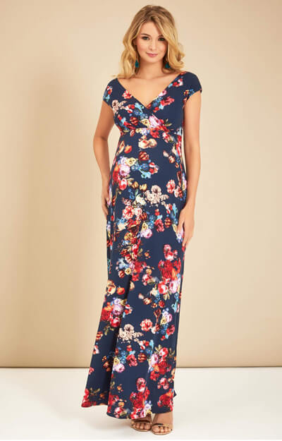 Alana Maternity Maxi Dress Midnight Garden by Tiffany Rose