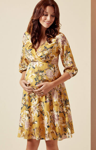 Hallie Maternity Dress Saffron - Maternity Wedding Dresses, Evening ...