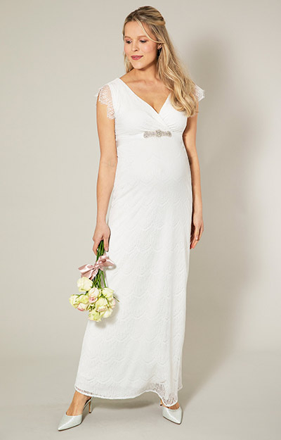 Imogen Maternity Lace Wedding Gown Ivory by Tiffany Rose
