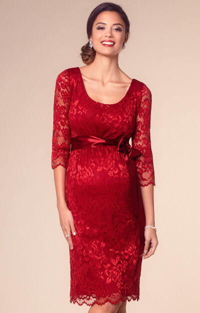 Katie Maternity Dress Short Rouge by Tiffany Rose