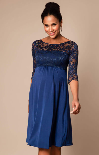 Lucia Maternity Dress short Imperial Blue by Tiffany Rose