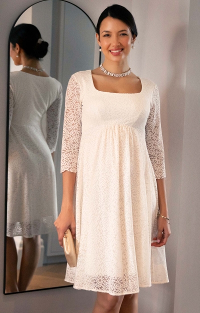 Lucienne Lace Dress (Ivory) by Tiffany Rose