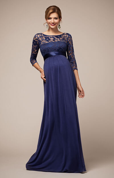 Lucia Maternity Gown Windsor Blue by Tiffany Rose