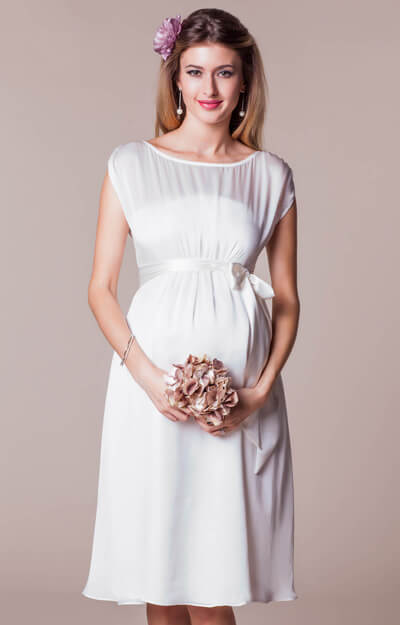 Maya Maternity Wedding Gown Short Ivory by Tiffany Rose