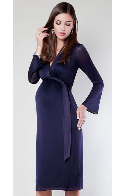 Miko Maternity Dress (Blackberry) by Tiffany Rose