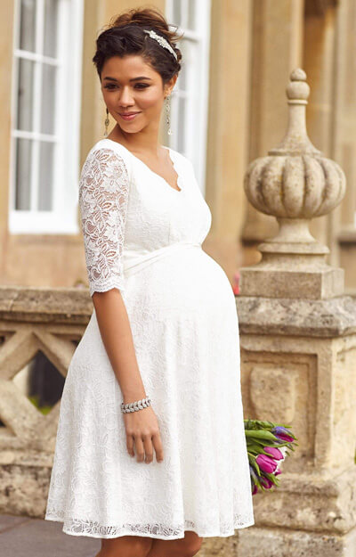 Noelle Maternity Wedding Dress Short Ivory - Maternity Wedding Dresses ...