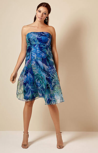 Ocean Maternity Gown Short Jungle Blue by Tiffany Rose