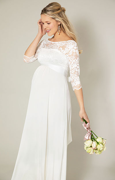 Olivia Maternity Wedding Gown (Ivory White) - Maternity Wedding Dresses ...