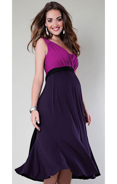 Swing Berry Jersey Maternity Dress by Tiffany Rose