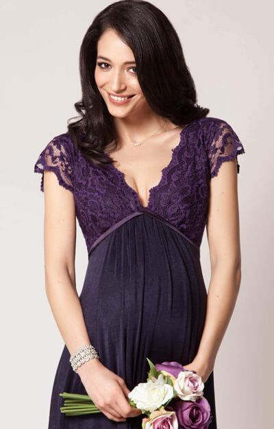 Sevilla Maternity Gown Long Blackberry - Maternity Wedding Dresses ...
