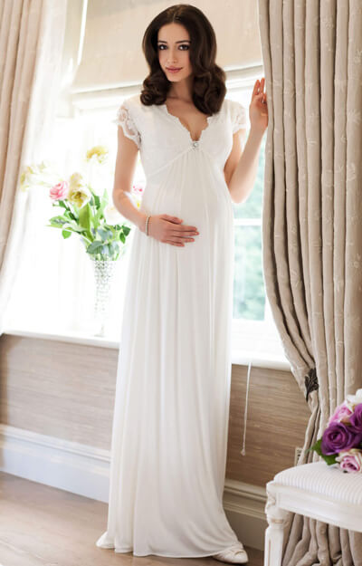 long maternity gown styles