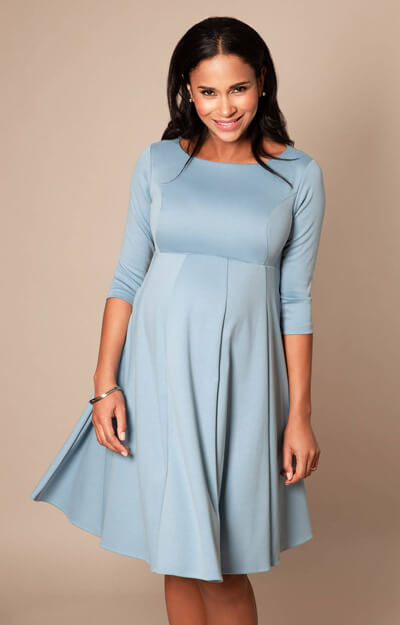 Sienna Maternity Dress Short Cashmere Blue by Tiffany Rose
