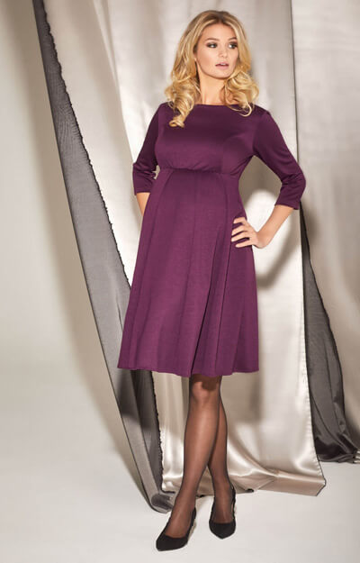 Sienna Maternity Dress Claret by Tiffany Rose