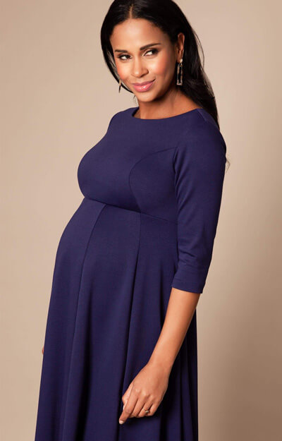 Sienna Maternity Dress Short Navy Blue - Maternity Wedding Dresses ...