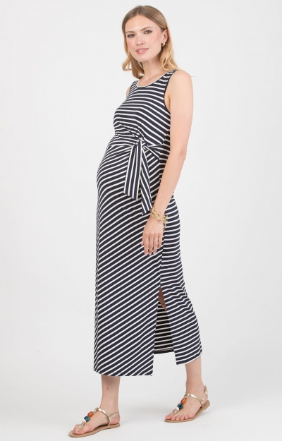 Karen Striped Maternity Dress by Tiffany Rose