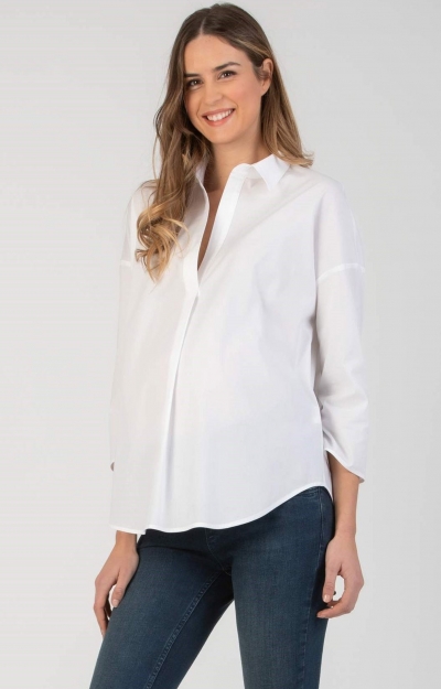 Olivia Oversized Maternity Shirt by Tiffany Rose