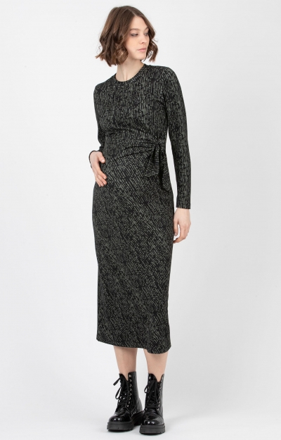 Sanela Rib Knit Maternity Dress by Tiffany Rose