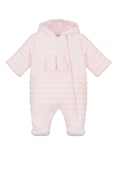 Alison Fleece Pramsuit (Pale Pink) by Tiffany Rose