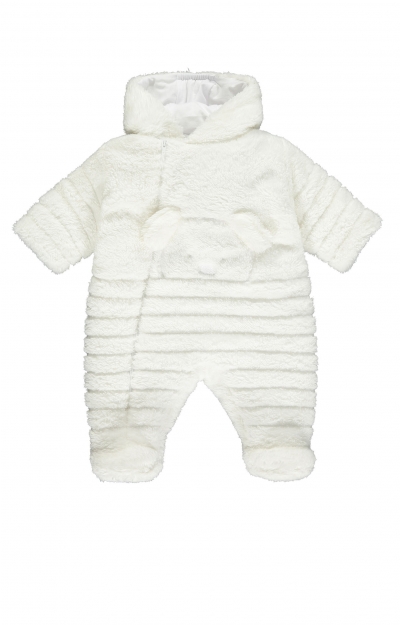 Everley Fleece Pramsuit (Ivory) by Tiffany Rose
