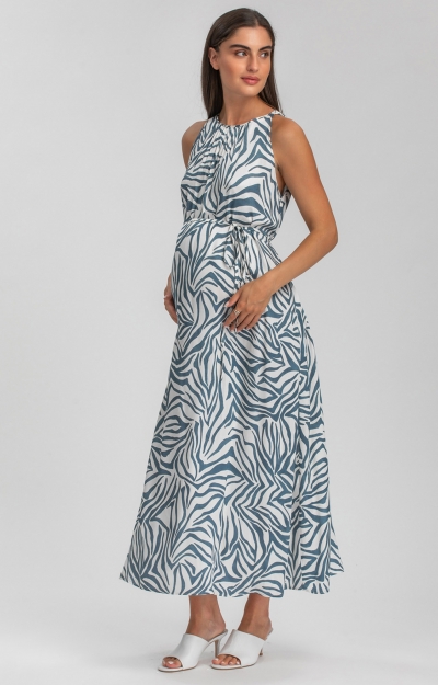 Francesca Printed Maternity Maxi Dress (Urban Ethnic) by Tiffany Rose